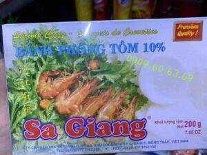 Bánh phồng 5 con tôm Sa Giang hộp 200g
